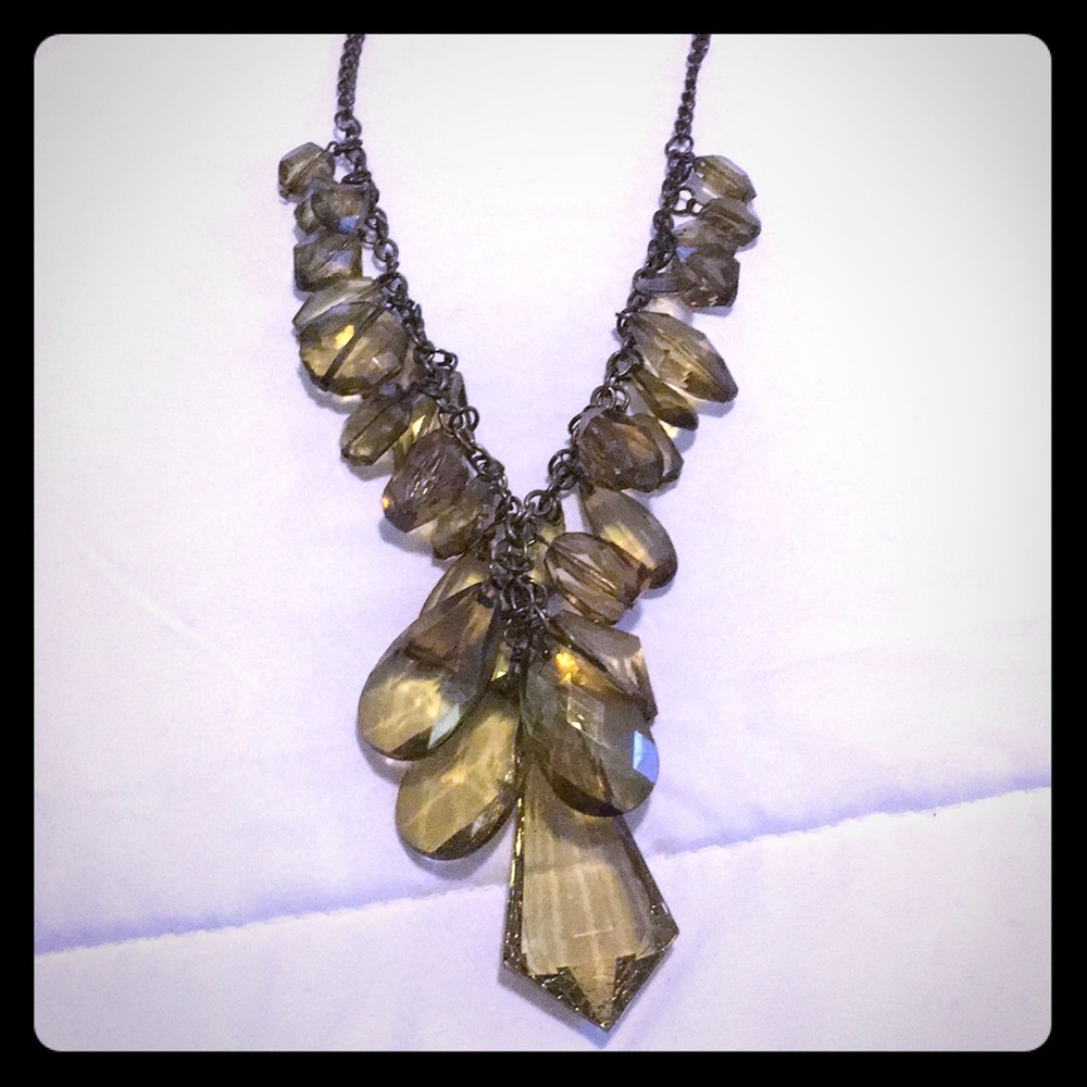 Green beaded necklace
